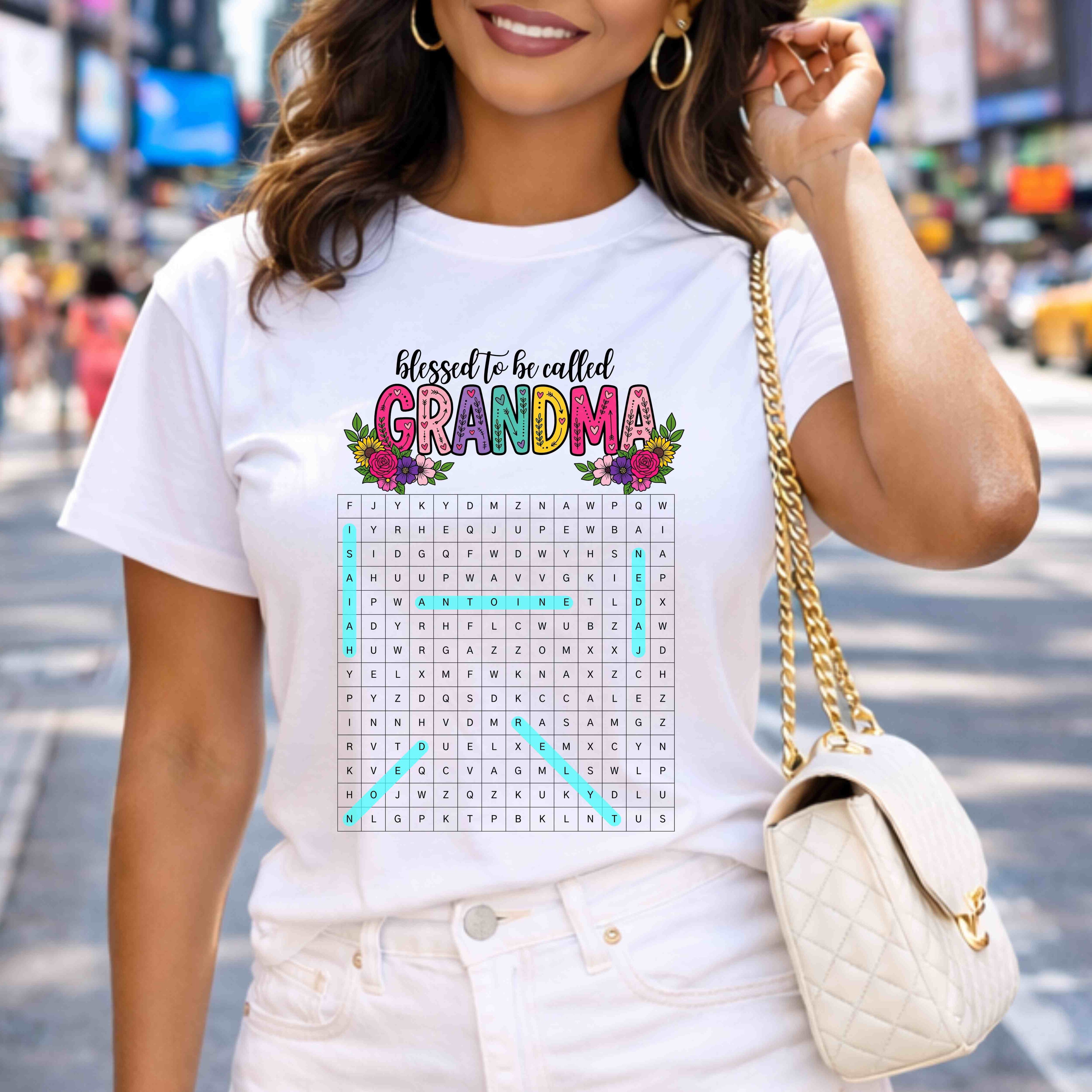 Mother's Day Tee - Word Search Name Shirt